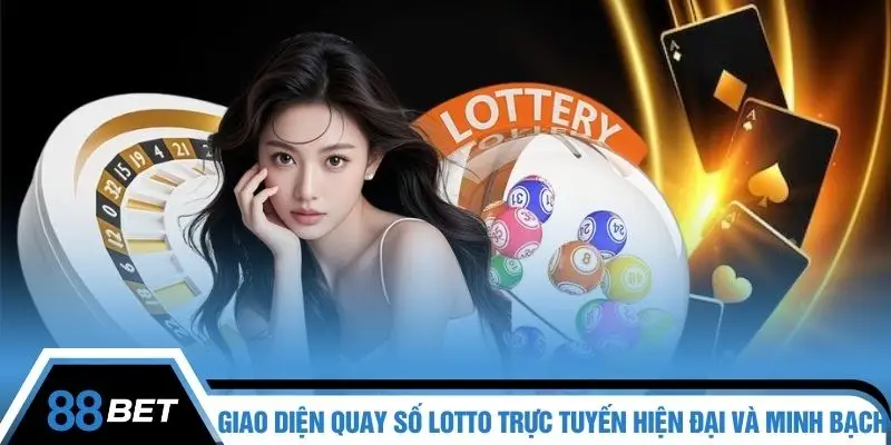 Giao diện quay số Lotto trực tuyến hiện đại và minh bạch